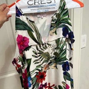 Parker cold shoulder floral blouse